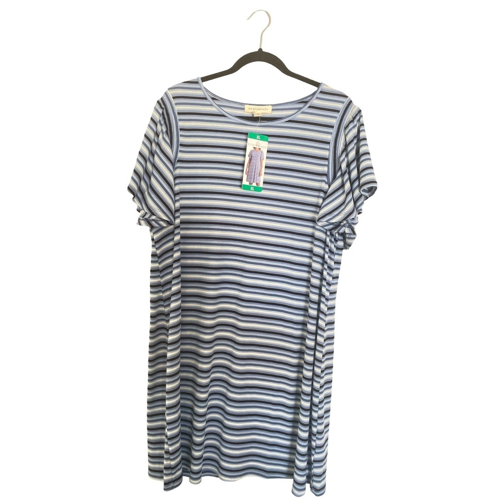 Ecothreads Women's Casual Piece T-shirt Dress For Summer Or Everyday Wear XL